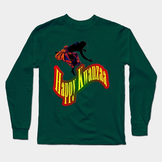 Happy Kwanzaa Long Sleeve T-Shirt by Afrocentric-Redman4u2